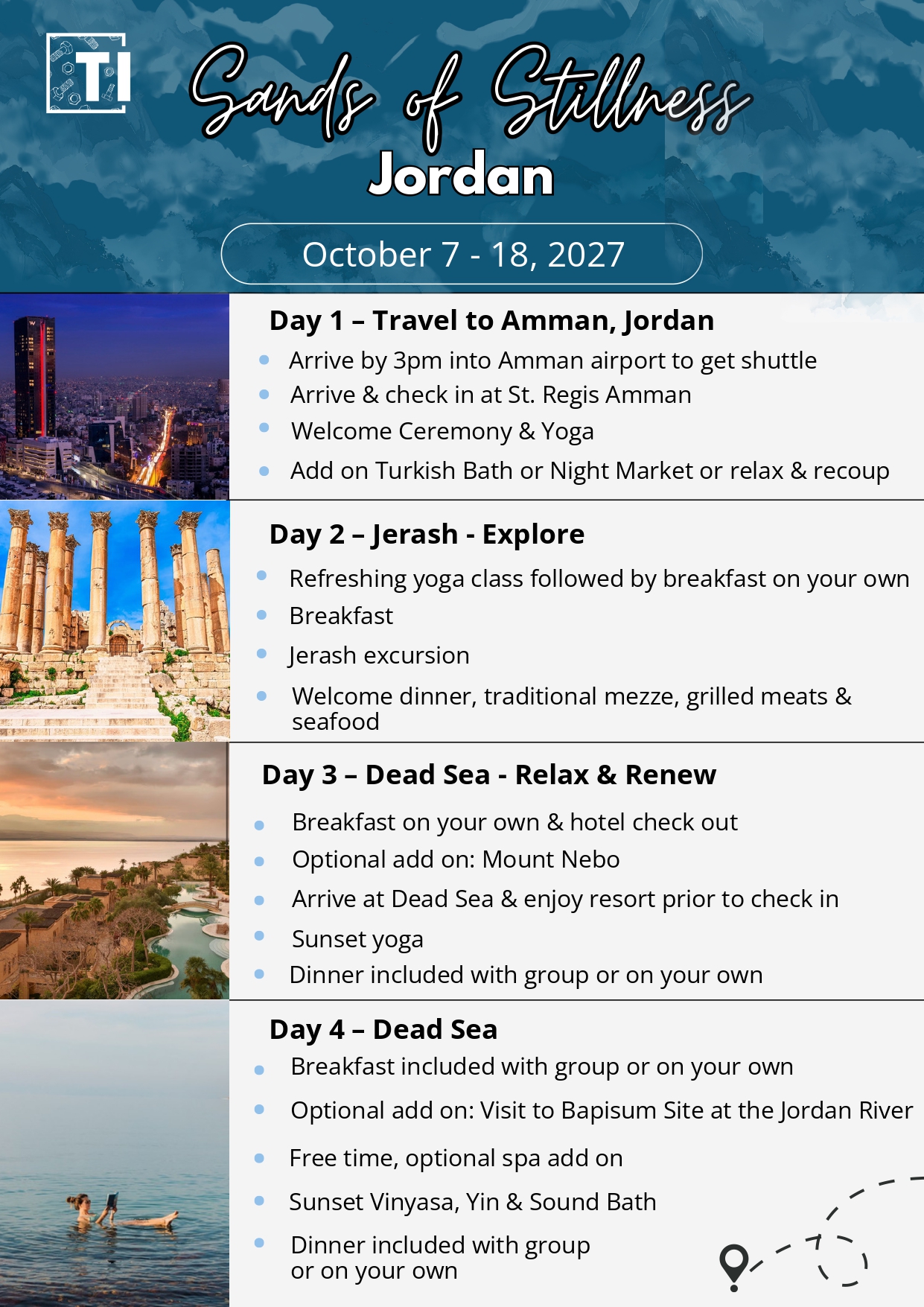 Jordan Retreat Schedule Page 1